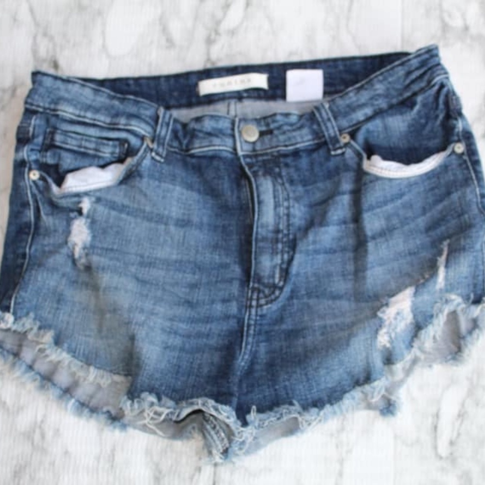 Eunina Blue Jean Cutoff Shorts